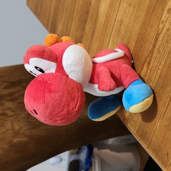 YOSHI Red Plush 7.25" Super Mario Brothers Like New * No Tags High Quality - Picture 3 of 5